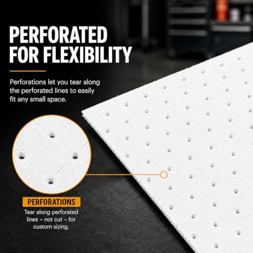 ATERET Heavy Weight Oil Only Absorbent Pad, 100 Absorbing Pad, 16 x 18 inch, USA Made - color: White, size: Heavy Weight -100c