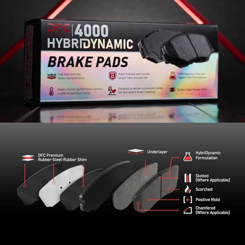Dynamic Friction Company Front 4000 HybriDynamic Brake Pads 4000-2310-00 - style: 4000 HybriDynamic Pads