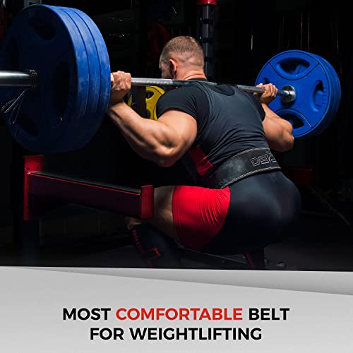 DEFY Weight Lifting Lever Belt - Pure Leather 10MM Weightlifting Lever Belt - 4" Wide lever gym belt - Gym Training Belt IPF Powerlifting Belt For Men and Women - size: XX-Large