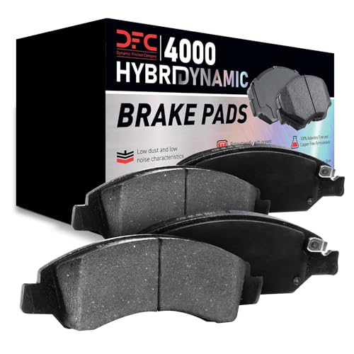 Dynamic Friction Company Front 4000 HybriDynamic Brake Pads and Hardware Kit 4000-2038-01 - style: 4000 HybriDynamic Pads, Hardware Kit