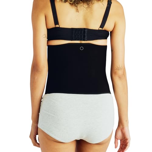 Belly Bandit Postpartum Belly Wrap with Bamboo Viscose - color: Black, size: X-Small