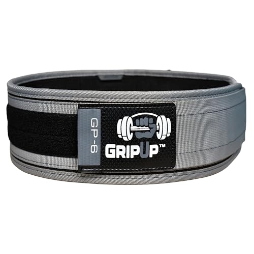 Self-Locking Weight lifting Belt AUTO LOCK 4 Inch Gym Belt Adjustable Buckle For Fitness Powerlifting Bodybuilding Weightlifting Deadlift Olympic Cross Training Back Support Men & Women - color: Gray, size: Large