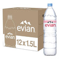 Evian Natural Spring Water, 1.5 L bottle (Pack of 12) - size: 50.7 Fl Oz (Pack of 12)