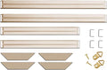 DIY Solid Wood Canvas Frame Kit with Stretch Bar - Customized Wooden Art Frames for Paintings - Easy-to-Build Canvas Stretching System - Wall Art & Oil Painting Accessories (24" x 30") - size: 24" x 30"
