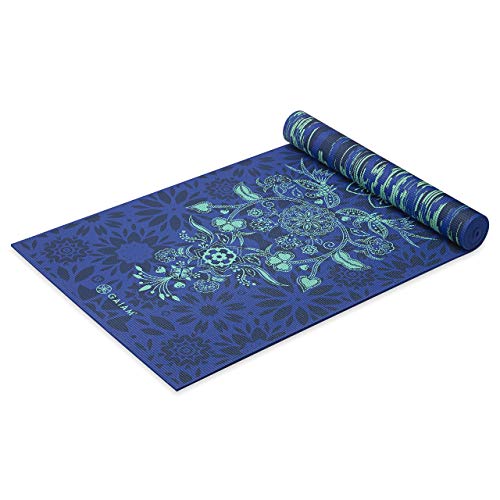 Gaiam Yoga Mat - Premium Print Reversible Extra Thick Non Slip Exercise & Fitness Mat for All Types of Yoga, Pilates & Floor Workouts - color: Divine Impressionist
