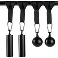 Non-Slip Iron Pull Up Grips and Cannonball Handles,3-Length Straps & Carabiners, Grip Strength Trainer for Pull-Up Bar, Dead Hangs, Forearm & Hand Training, Home Gym Gear - size: 48mm+70mm