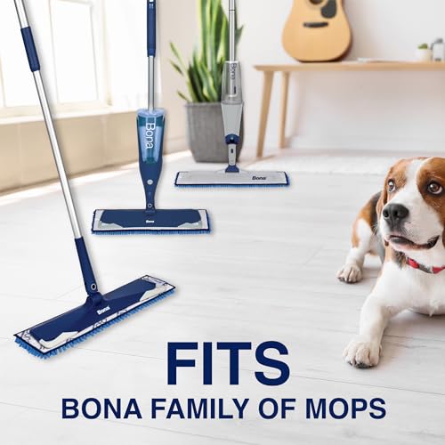 Bona Microfiber Sweeping Pad for Multi-Surface Floors - For Use With Bona Mops - Attracts, Picks Up Pet Hair, Fur, and Dander - Wood, Stone, Tile, Laminate, and Vinyl Floors - style: Pet Sweeping Pad