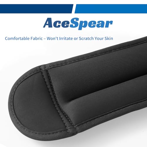 AceSpear Ankle Weights Sets for Men Women Kids 1lb 2lb 3lb 4lb 5lb Leg Weights Arm Wrist Weights Gym for Foot Exercise Training Workout Walking Jogging Yoga - color: Black, size: 4 lbs x 2