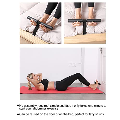 OUKENS Door Sit Up Bar, Barbell Doorway Situp Bar Sit Up Assistant Device Abdominal Core Workout Equipment for Men Women Exercise