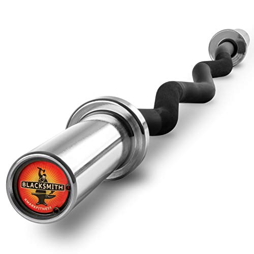 XMARK Olympic Weight Set | TEXAS STAR Weight Set Rubber-Coated Olympic Weight Set With XMARK BLACKSMITH Barbell Bar, Barbell Weight Set, Weights, Barbell - color: 05) CURL BAR & 65 lb Weight Set