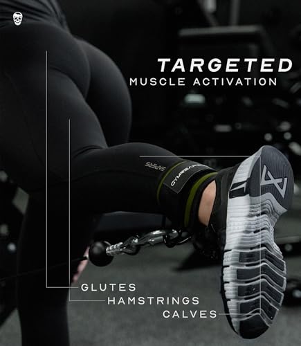 Gymreapers Ankle Straps For Cable Machine Kickbacks, Glute Workouts, Lower Body Exercises - Adjustable Leg Straps with Neoprene Padding - color: Ranger Green, size: Single