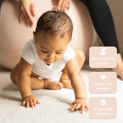 BABYGO Birthing Ball - Pregnancy Yoga Labor & Exercise Ball & Book Set Trimester Targeting, Maternity Physio, Birth & Recovery Plan Included Anti Burst Eco Friendly - color: Nude, size: 65cm - Electric