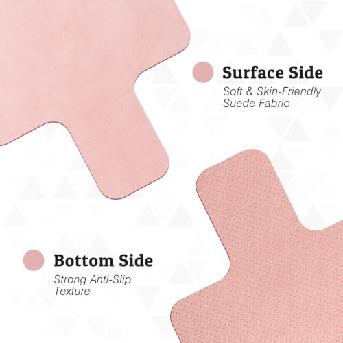 Non-Slip Pilates Reformer Mat, 1.2 mm Thick, 39 x 24 inch | Foldable Lightweight Pilates Reformer Machine Exerxise Mat Towel Cover for Gym Fitness - color: Pink
