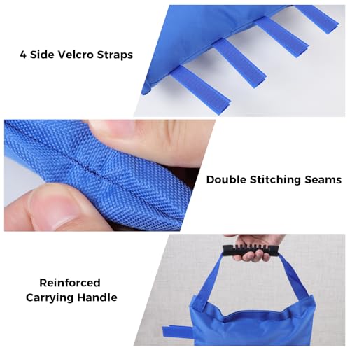 Aimosen Sand Bags for Canopy Legs, 112 LBS Sandbags for Pop Up Canopy Tent, Sandbags for Weight - Heavy Duty Canopy Weight Bags for Advertising Sunshade Outdoor Patio Umbrella Pergolas (Unfilled) - color: Blue