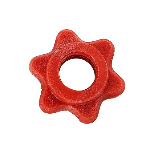 Kopida 4 Pcs Standard Barbell Spin-Lock Collars Dumbbell Nut, Anti-Slip Plastic Hex Nut 25MM for Weight Lifting Fitness Exercise