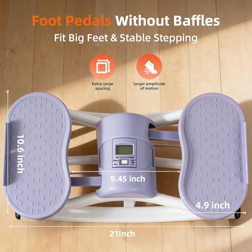 Rock Fitness Stepper, Portable Step Rocker Side to Side at Home, Aerobic Workout Machine Fitness Equipment Suitable for Apartment and Dormitory - color: Purple
