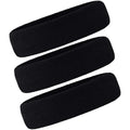 3 Pack Men & Women Sports Sweatbands Headbands - color: Black