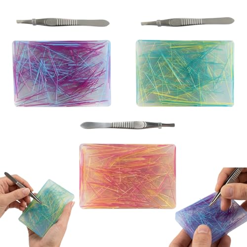 Picky Pad, 3 Pcs Sensory Fidget for Adults, Picky Pads Sensory Fidget Tools for Stress Relief, Reusable Pimple Popping Fidget Pad for Focus and Relaxation