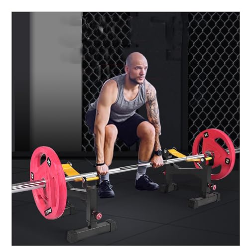 Quiet Deadlift Barbell Elevation Stand:2 Stand,Height Adjustable
