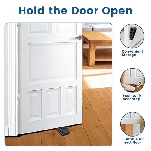 2 Pack 3.5 Inch Self Closing Door Hinges Kit, Satin Nickel | Spring loaded; includes door stopper, lubricant and 16 anchors; 5/8" radius; adjustable tension; UL listed - color: Satin Nickel - kit, size: 3.5" (2 Pack)