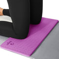 IUGA Yoga Knee Pads Cushion Non-Slip Knee Mat for Elbows Wrist Pain in Yoga Planks Floor Exercises Portable Extra-thick Cushioning - color: Violet