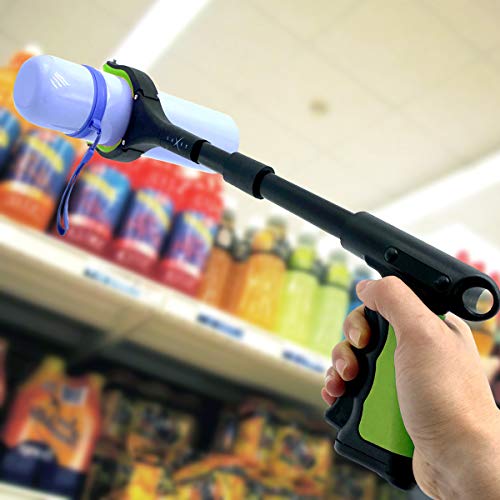 Grabber Reacher Tool 19 Inch Long, Foldable Pick Up Stick - Strong Grip Magnetic Tip - Heavy Duty Trash Picker Claw Reacher Grabber Tool Elderly Wheelchair Mobility Aid (Green) - color: Green