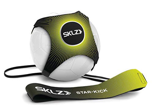 SKLZ Star-Kick Solo Soccer Trainer | Hands-Free Kicking and Passing Practice | Adjustable Cord and Waistband | Multiple Ball Sizes | Youth Players |Perfect for Enhancing Ball Control Skills - color: Volt