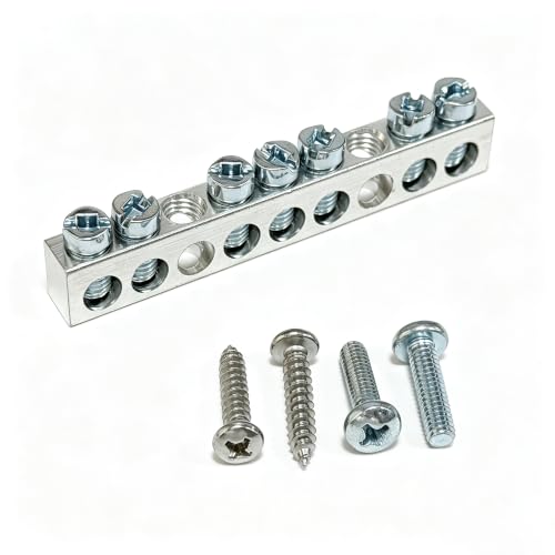 PK7GTACP 7 Terminal Ground Bar Kit Compatible with Square D Electrical Panels 1-Pack