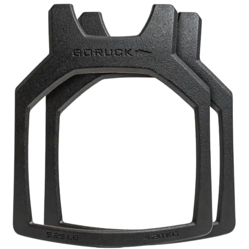 GORUCK 9.25LB and 6.25LB Curved Ruck Plate Compatible with GORUCK Rucking Weight Vests - 2 Pack - size: 9.25LB Each (18.5LB Total)