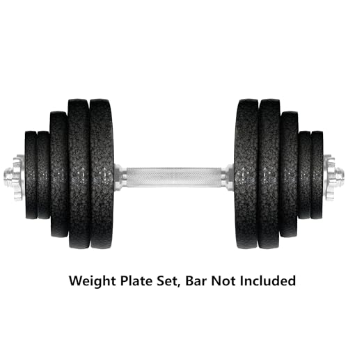 Fitvids 1" Standard Dumbbells Weight Plate Set for 1-inch Dumbells Bar