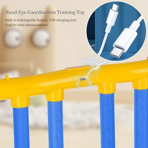 ATG Reflex Drop Sticks Challenge Game with Remote Control | 3 Adjustable Speed Modes Hand-Eye Coordination & Reaction Training Toy, Fun Catch Falling Sticks Game for Kids, Adults
