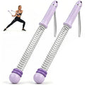 Cordless Ropeless Battle Ropes for Home Gym | Adjustable Portable Battle Ropes with Storage Bag, Exercise Equipment for Strength Training Men& Women,Purple