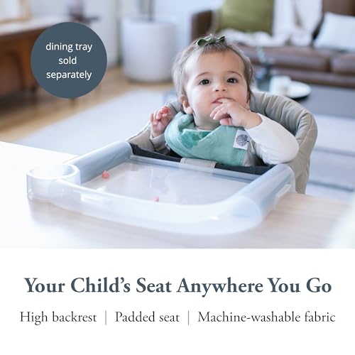 Inglesina Fast Table Chair, Cream - Portable Baby High Chair - for Babies & Toddlers up to 37 lbs - Collapsible Design - Fits Tables 0.8'' to 3.5'' Thick - Compact & Easy to Use - Travel Bag Included - color: Cream, style: Chair