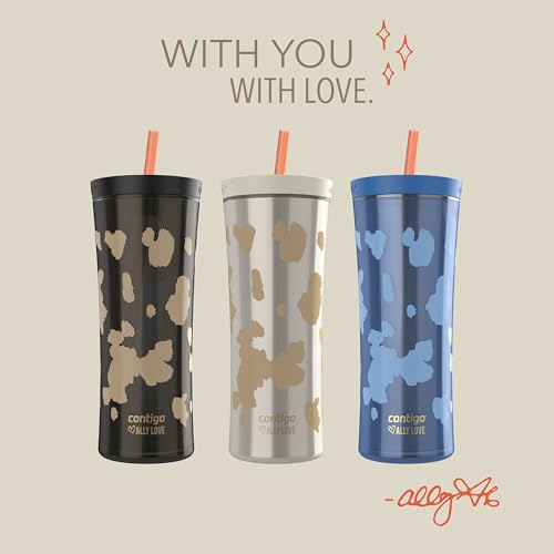 Contigo x Ally Love Shake & Go Tumbler, Autoclose Lid, Leak Proof, 20oz, Stellar Jay - color: Stellar Jay