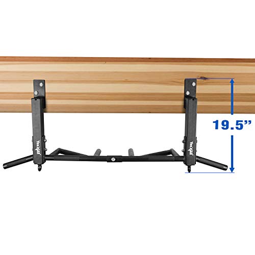 Yes4All Heavy Duty Wall Mounted Pull Up Bar – Multi-Grip Ceiling/Joist Mount Chin-Up Bar for Home Gym Strength Training, 300 lb Capacity, 5 Grip, Steel, Joist Mount, Black - color: F. Joist Mounted