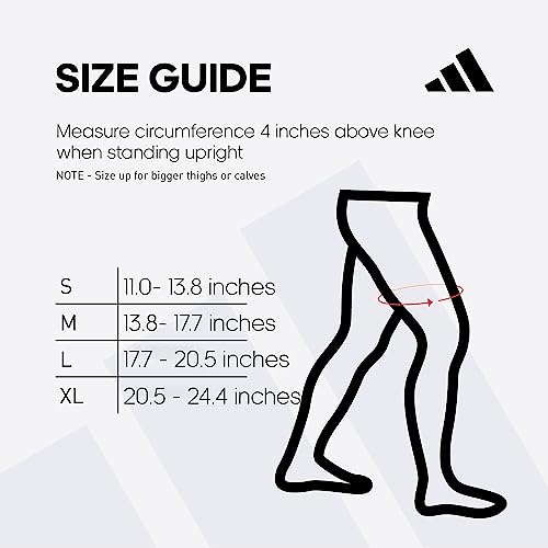 Adidas Knitted Support Sleeve, Ergonomic Compression Sleeve - size: X-Large, style: Knee Support