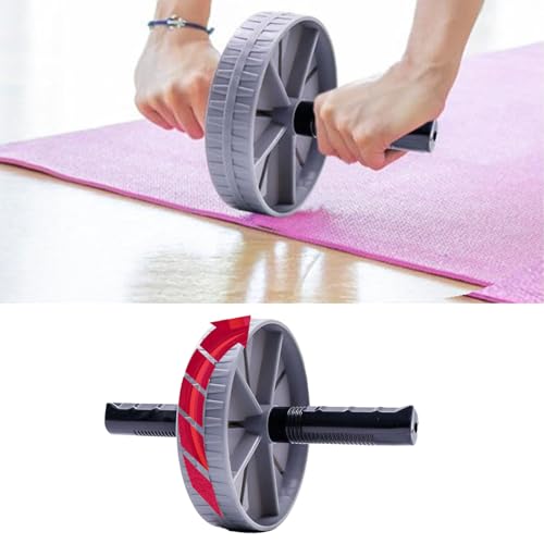Wheel Roller Core Exercise Roller, Core Strength Training Equipment, Ab Exercise Roller Exercise Equipment with Comfortable Handle for Gym Body Fitness & Strength, Achieve Toned Core Muscles