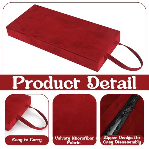 Colingmill Personal Prayer Kneeler Pad 18 3/4 Inch Christian Kneeling Pillow Microfiber and High Density Foam Personal Religious Prayer Kneeler Pad Pillow Bench for Kneeling Christian Gift(Burgundy) - color: Burgundy
