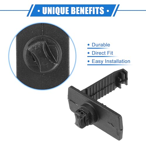 4 Pcs Car Holder Retainer Compatible for Honda for Acura, Durable Anti-Slip Plastic Black L Type Floor Mat Fixing Clips