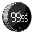 BlueSnail Kitchen Timer with LED Digital Display Smart Efficana for Home Classroom Gym Office, Volume and Brightness Adjustable Productivity Timer (Silvery) - color: Silvery