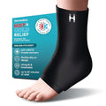HoMedics Hot and Cold Relief Gel Ankle Sleeve, Heat or Ice Therapy for Sore Ankles and Heels, Soft-Touch Stretch Fabric, Contoured Hydrogel Design for Comfort and Relaxation - style: Ankle