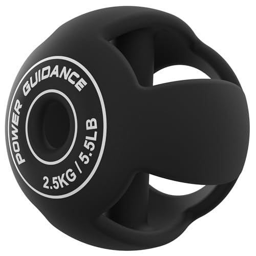 POWER GUIDANCE Spherebell Dumbbells + Kettlebell, Achieve Peak Exercise Performance while Minimizing Stress on Joints - color: Black-5.5LB