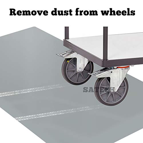 SATECH Sticky/Tacky/Adhesive Mat 18" x 36" Grey (Case of 4 Mats,30 Sheets Each) for Cleanroom Laboratory Hospital Construction Pets - color: Grey, size: 18" x 36"
