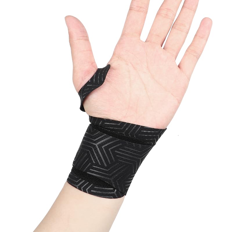 2 Pack Wrist Support Brace for Carpal Tunnel Pain Relief, Ulnar Wrist wraps for Tear, Repetitive Wrist Use Injury, Ultra Thin Soft Elastic Seamless Printing Design Fit Left or Right Hand, Small and Medium Hands Sizes