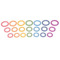 TickiT-73977 Rainbow Wooden Rings - Set of 21 - 3 Sizes - Counting and Sorting Rings - Loose Parts Wooden Toy for Babies and Toddlers 10m+ - Inspire Curiosity and Open-Ended Play