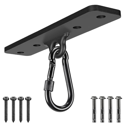 Dolibest Heavy Bag Hangers Brackets, Punching Bag Hangers, Heavy Bag Ceiling Mount for Body Weight Strength Training Systems, Aerial Yoga Swing & Hammock, Resistance Band - color: 600lb Heavy Bag Hanger