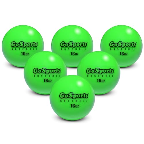 GoSports 16 oz Weighted Training Baseballs - Choose Standard or PRO - Hitting & Pitching Training for All Skill Levels - Improve Power and Mechanics - color: Standard