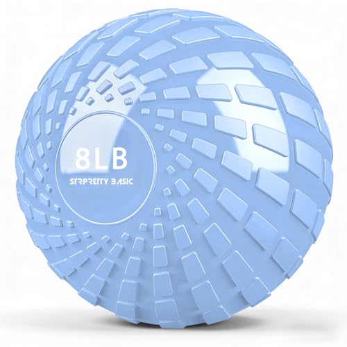 Medicine Ball 8, 10 lbs Slam Ball Weighted Balls for Exercise Strength and Crossfit Workout - color: Dynamic Blue, size: 8 LB