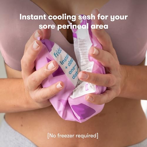 Frida Mom 2-in-1 Postpartum Pads, Absorbent Perineal Ice Maxi Pads, Instant Cold Therapy Packs and Maternity Pad in One (Pack of 3) - size: 8 Count (Pack of 3)