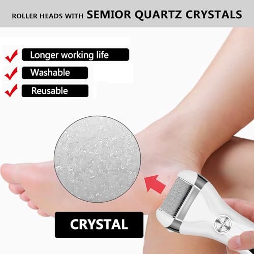 12pcs Replacement Coarse Roller Head for Electric Callus Remover, Foot File Pedicure Tools Refill Rollers for Feet Callus Shaver Pedicure Kit (12 Pack Different Coarse) - style: 12pcs Different Coarse